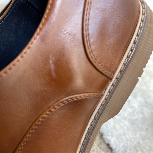 Steve Madden Brown Leather "Nunan" Lace Up Shoes - Size 13 - Picture 14 of 14